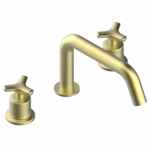 G7F-25SGB Смеситель для ванны на 3 отверстия, устанавливаемый на борту - низкий излив СУПЕР ГОЛИАФ Thg-paris Bondi Покрытие PVD матовая латунь