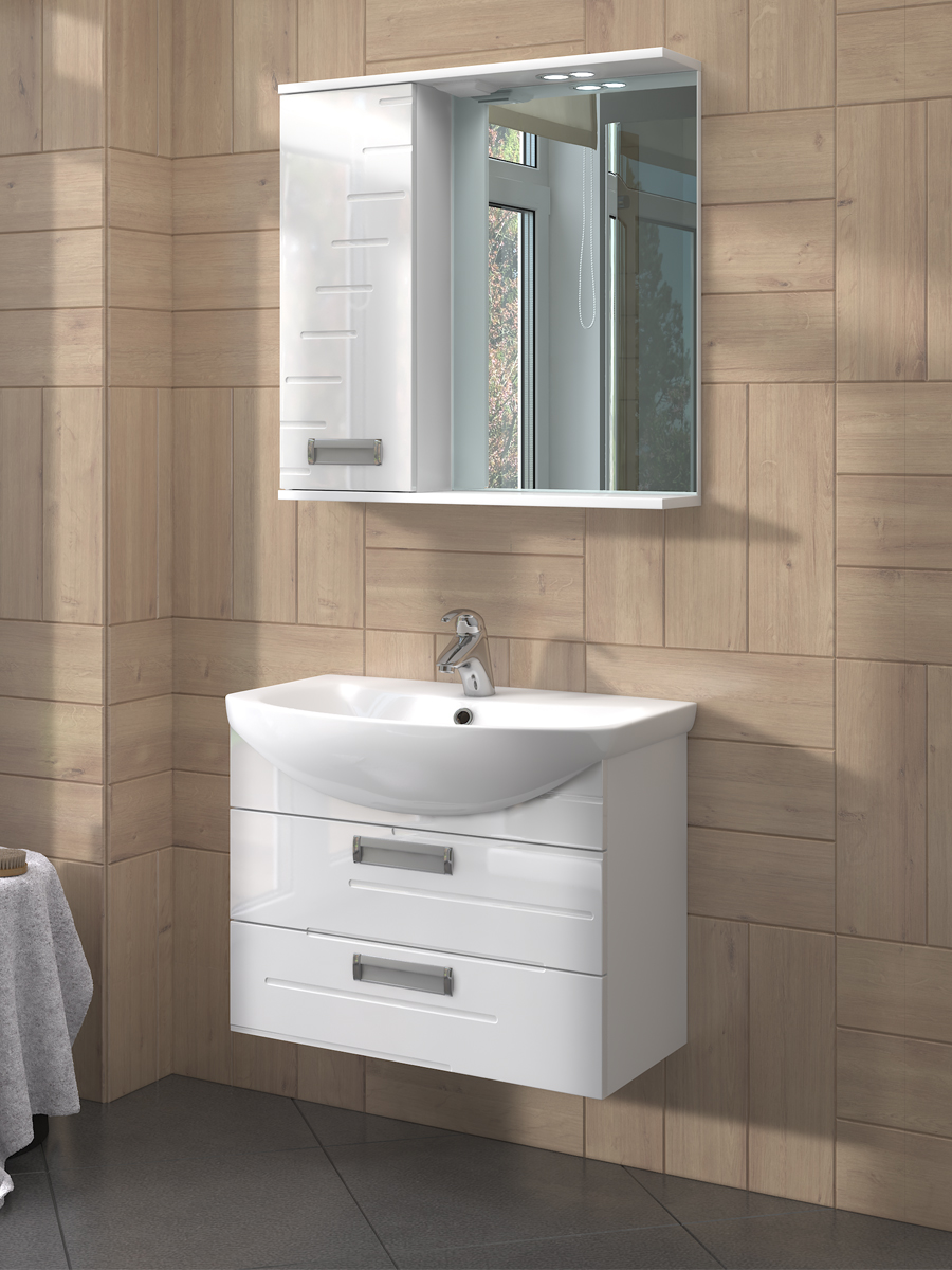 Тумба Diana 2-600 подвесная (под ум Балтика)610⨉450⨉560 мм белый Santreyd sun-id-665241 - Вид №3