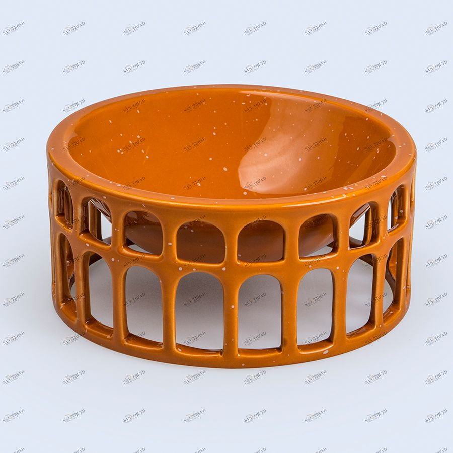 Миска сервировочная керамическая Hestia оранжевая Doiy DYHESBOTE