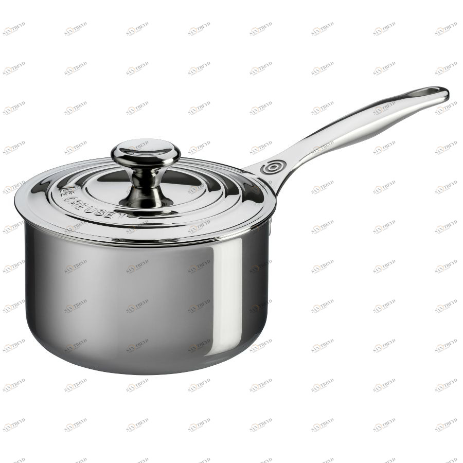 Ковш с крышкой Le Creuset, нержавеющая сталь, Ø16 см, серый 96600916000000