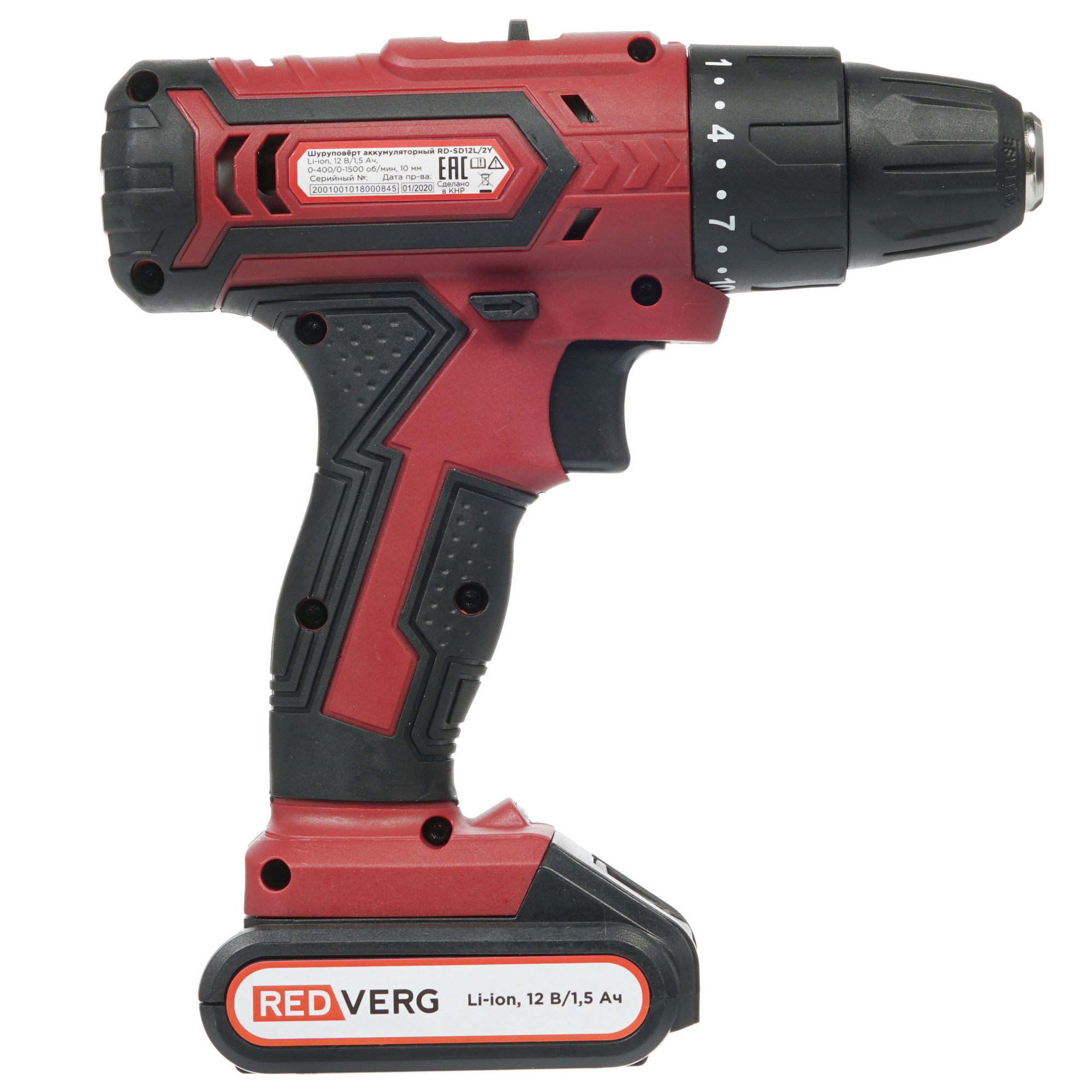 Дрель-шуруповерт RedVerg RD-SD12L/2Y 8131560 STDN-0125946 - Вид №1