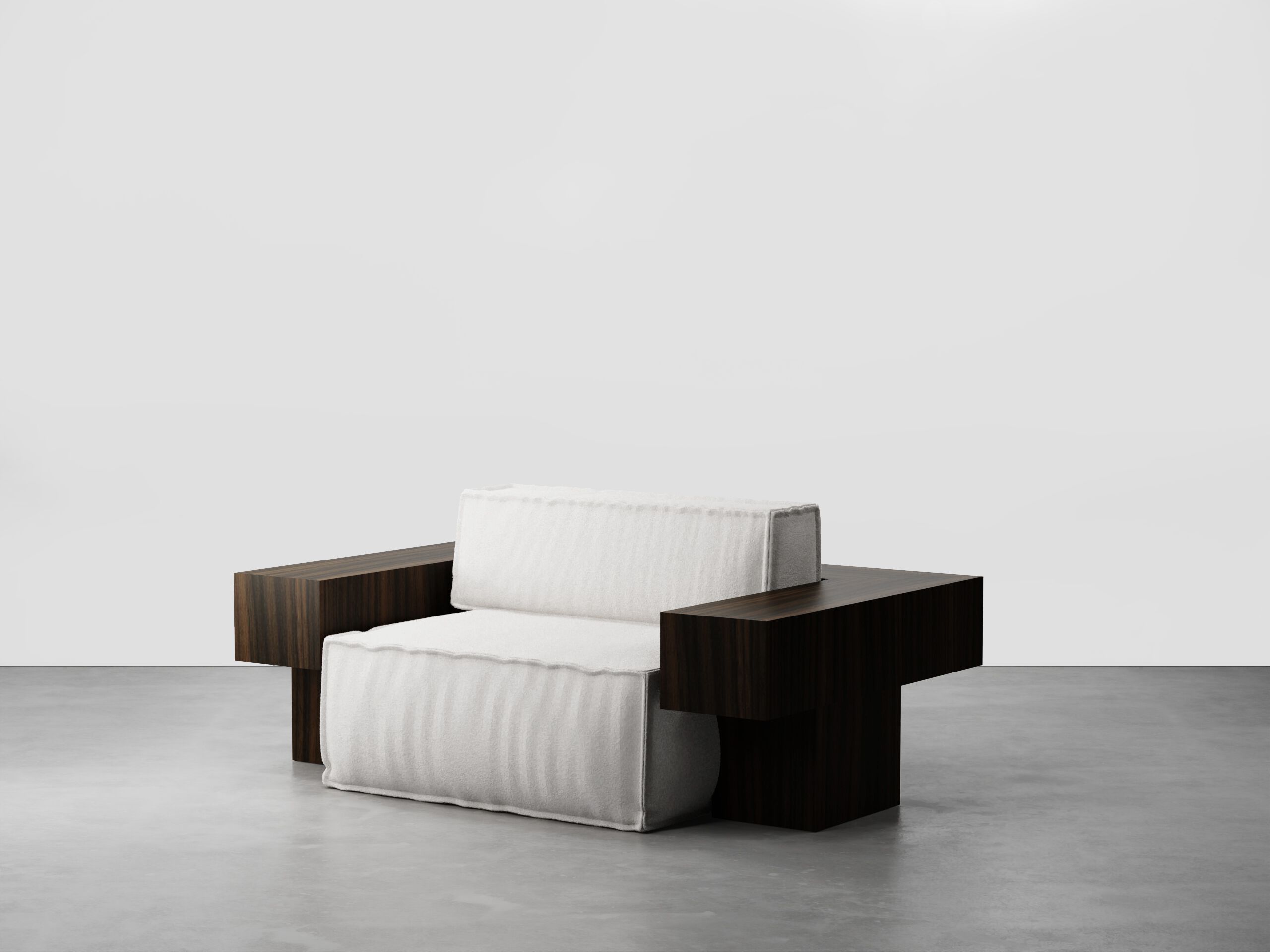 Кресло из дерева и ткани с подлокотниками Secolo Tadao ARCH-00078336 - Вид №1