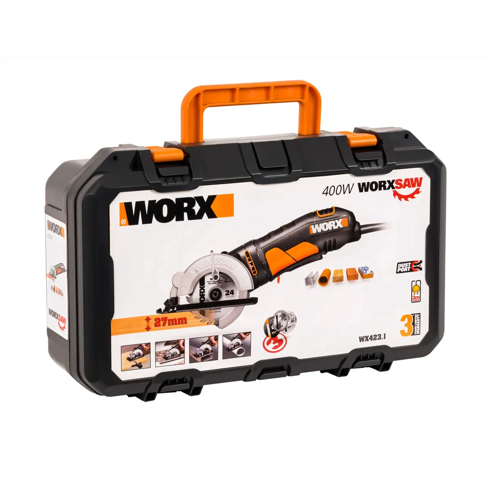 Мини-пила циркулярная сетевая Worx WX423.1, 400 Вт, 85 мм STLM-2201984 - Вид №9