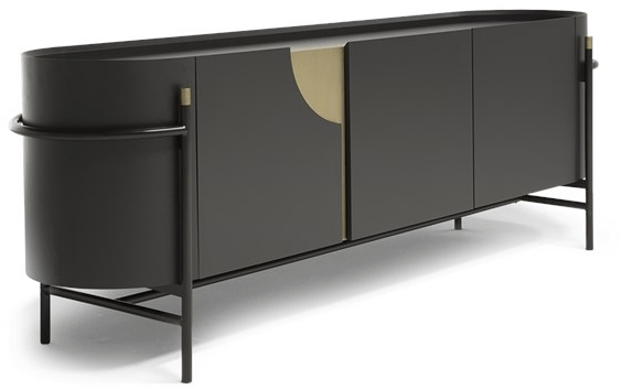 Natuzzi Комод из фанерованной древесины с распашными дверцами Orfeo sun-id-1443369 - Вид №1