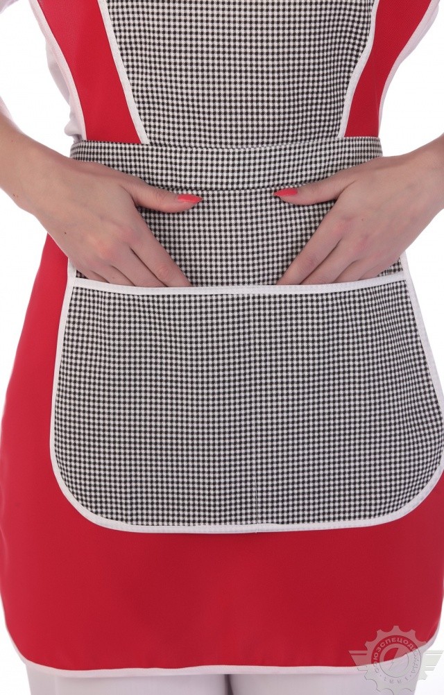 69185 Фартук-халат "Рябинушка"  Одежда для обслуживающего персонала  размер 44-54 Спецодежда  - Вид №5