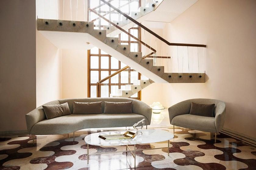 Tacchini Кресло из ткани с подлокотниками Roma sun-id-1382678 - Вид №8