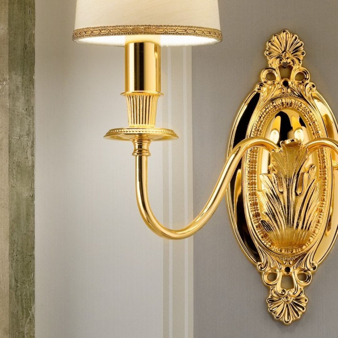 Masiero VE 1074 A2 gold plated бра 116739 - Вид №1