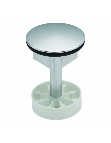 042800 010 00  Ребристый вентиль для автоматического слива раковины, Д. 39 мм, полированная латунь Valentin Латунь  - Вид №1