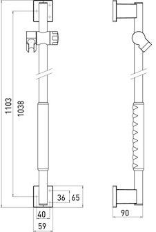 Emco Bad Металлический скользящий стержень System2 sun-id-1405483 - Вид №3