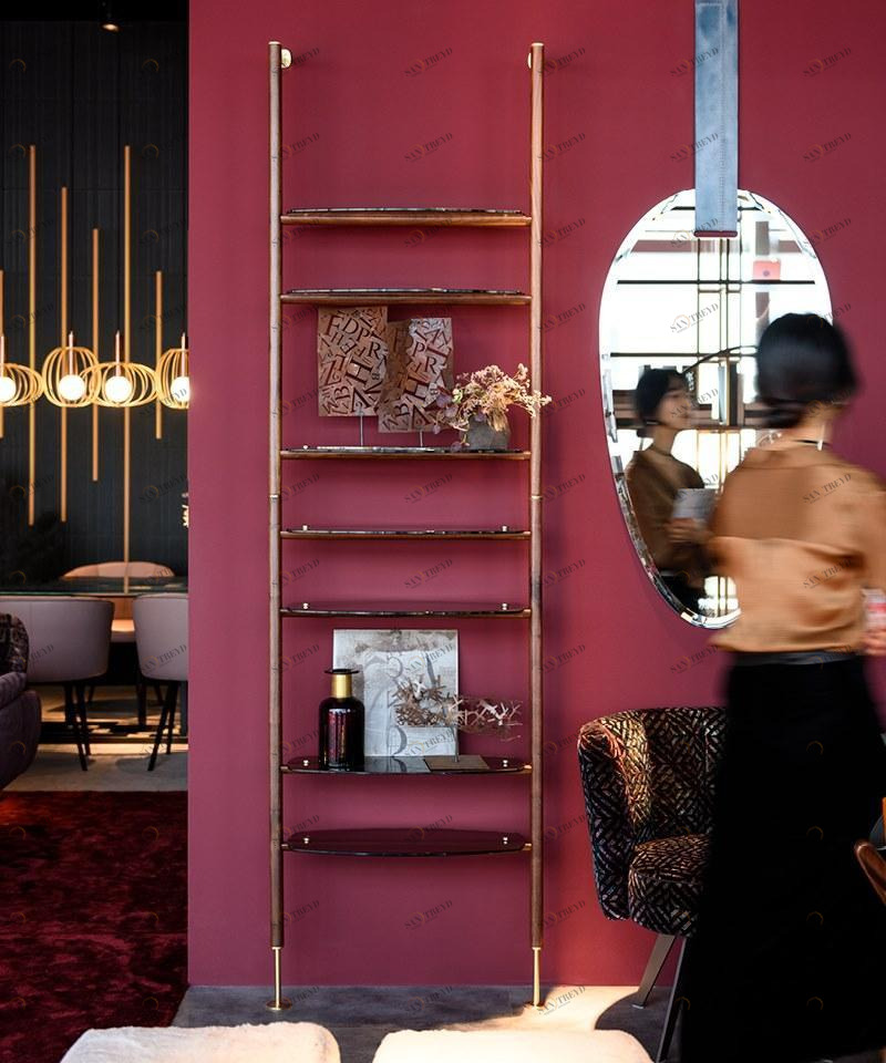 Borzalino Настенный книжный шкаф из дерева и стекла sun-id-1490432