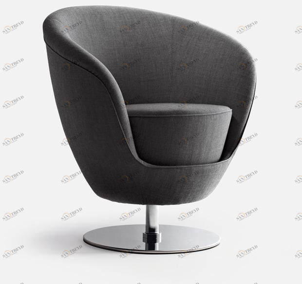 La Cividina Поворотное тканевое кресло по контракту Jango sun-id-1348357