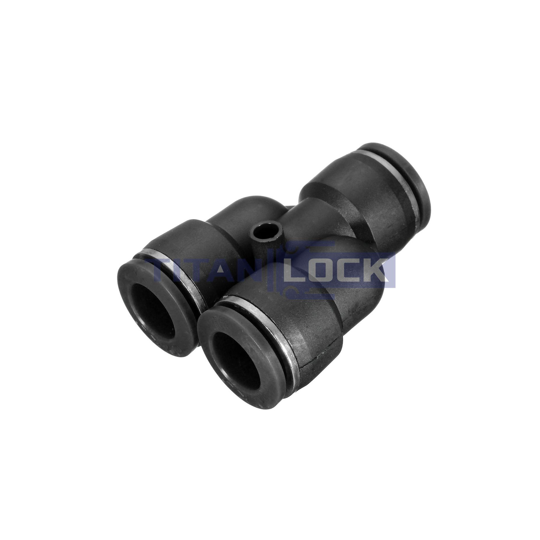 Фитинг цанговый Y-образный, 12 мм, пластик, тип PY, TLP-PY12 TITAN LOCK 