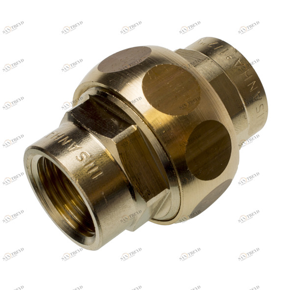 13340112 SANHA 3340 PURAFIT сгон ВР-ВР, с плоским уплотнением 11/2 мм 