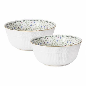 Салатники фарфоровые 2 шт белые "Грация" COLOMBO ГРАЦИЯ 00-3946672 Белый