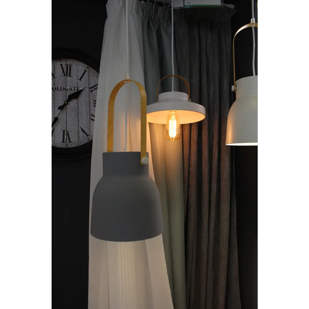 Подвесной светильник Toplight Wendi, 1 лампа, 7 м², цвет синий/дерево STLM-2118213 - Вид №9