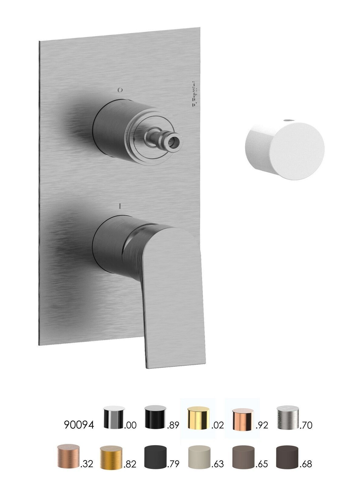 Однорычажный встраиваемый смеситель для душа с переключателем Rubinetterie Frattini Нарцисс ARCH-00114598 - Вид №5