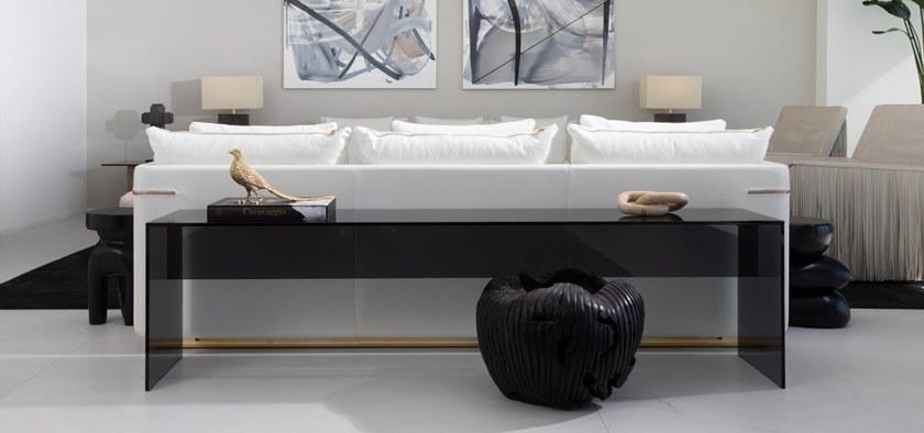 MORADA Прямоугольная стеклянная консоль Sky Sky co - Вид №2