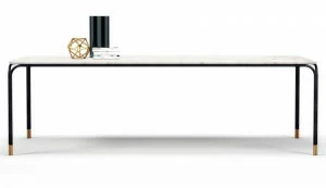 Aston Martin Прямоугольный обеденный стол из каррарского мрамора