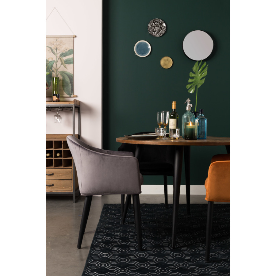 Кресло Catelyn серое White Label Living 1200162 - Вид №1