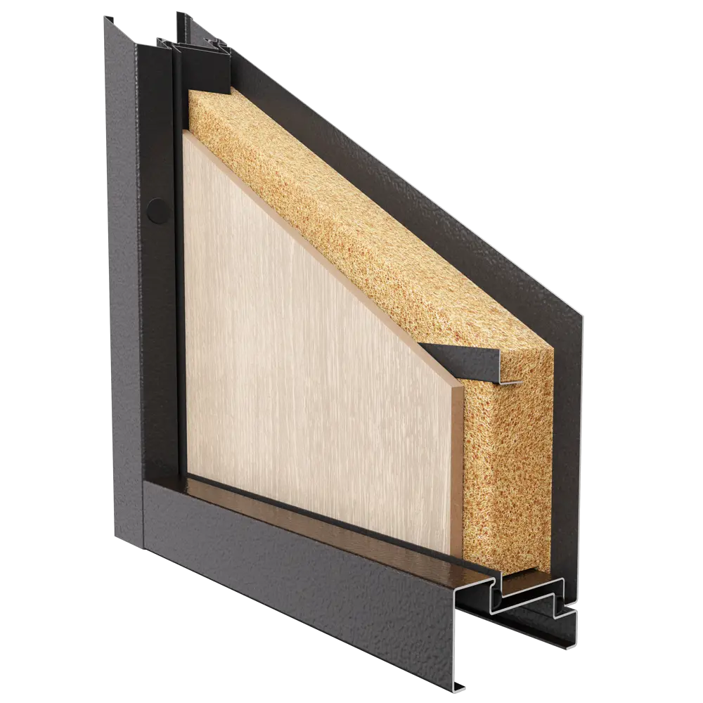 Дверь металлическая Ферн, 860 мм, правая, цвет дуб белый TOREX STLM-2112067 - Вид №14