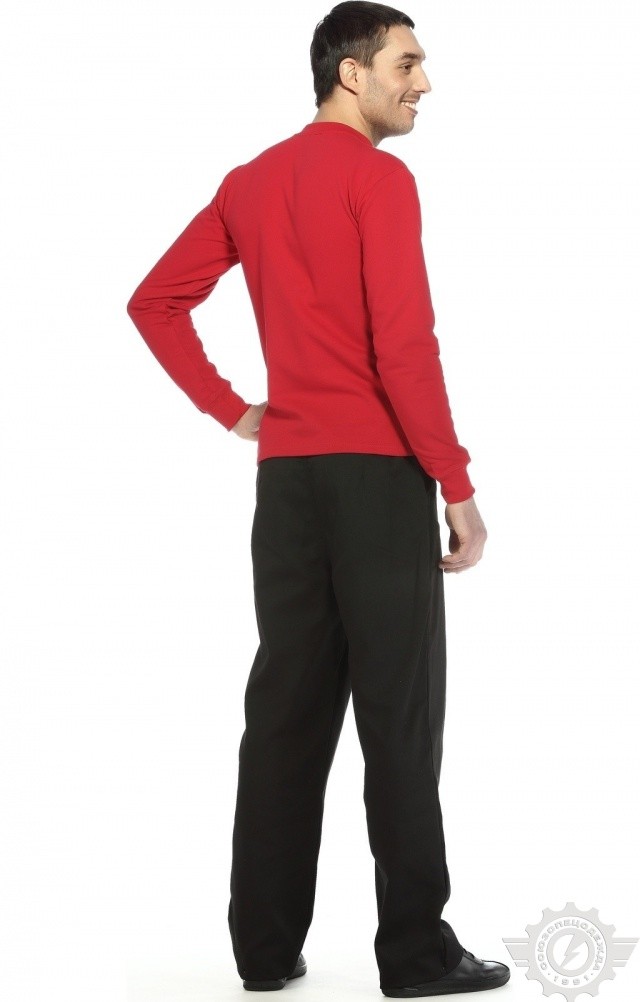 66328 Толстовка красная  Одежда для промоакций  размер 4XL (116) Спецодежда  - Вид №6