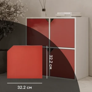 Дверь KONSENSA 32.2x32.2x1.6 см ЛДСП цвет красный