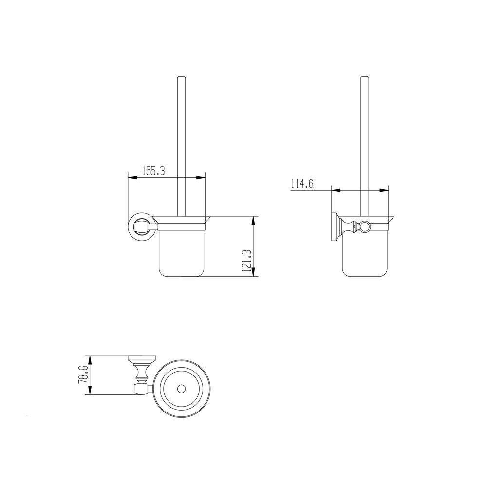 Ерш Raiber RB52013 настенный стеклянный RB52013 Santreyd  - Вид №2