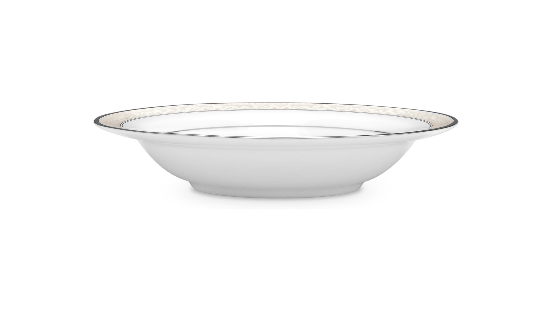 10665427 Noritake Набор из 6 чаш для десерта Noritake "Монтвейл, платиновый кант" 15,5см Фарфор костяной  - Вид №2