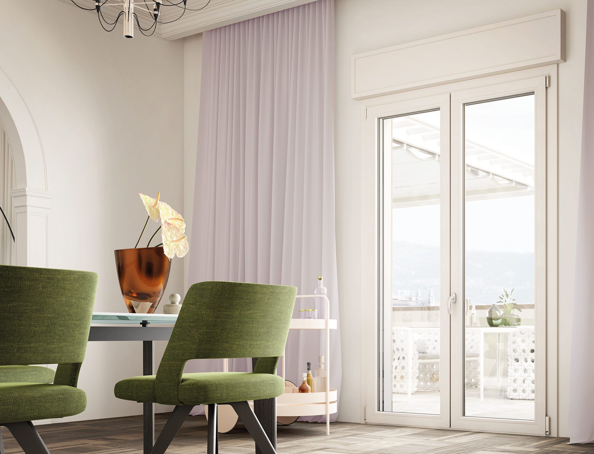 ПВХ створки окна D&V Serramenti MELISSA ARCH-00073229 - Вид №4