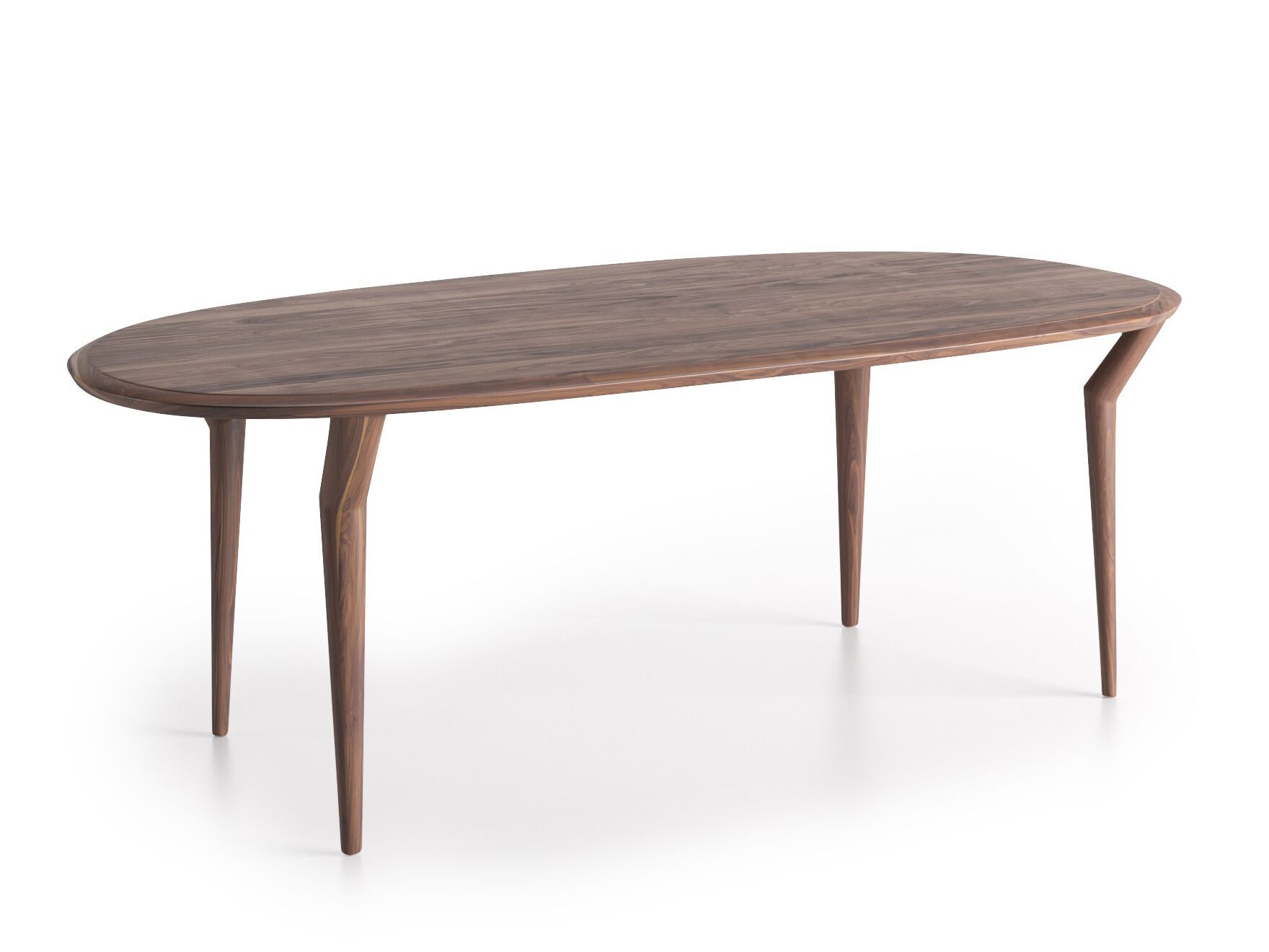 Овальный стол из грецкого ореха Natuzzi Italia пышная ARCH-00121034