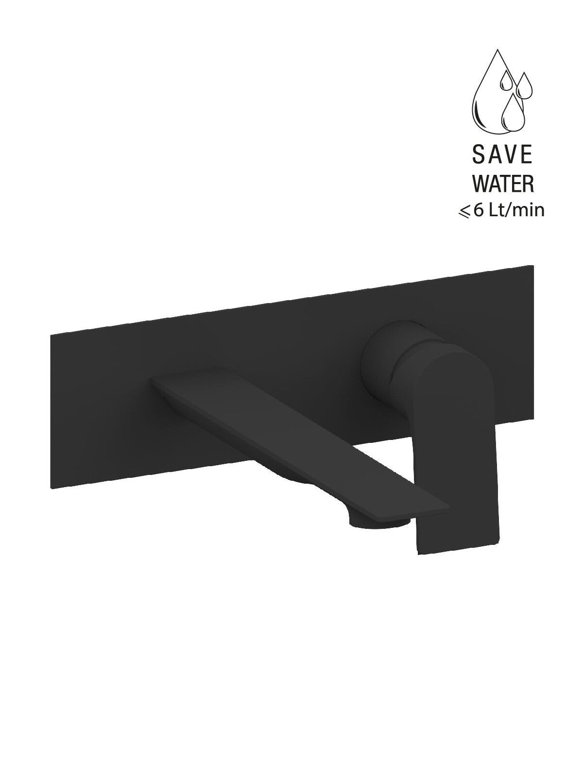 Настенный смеситель для раковины с ограничителем расхода Rubinetterie Frattini Нарцисс ARCH-00108385 - Вид №6