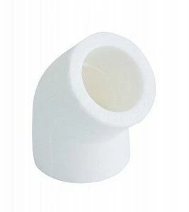 Угольник KALDE 45 D90 полипропиленовый белый