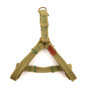 ПР0048480 Шлейка для собак Canvas 25мм (обхват 65-85см) зеленая Great&Small