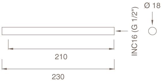 Ceadesign Настенный излив из нержавеющей стали Opus Ops 42 - Вид №1