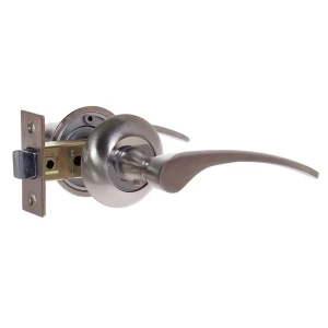 Комплект дверных ручек Фабрика замков 10L 100 алюминий гальваническое покрытие цвет матовый никель