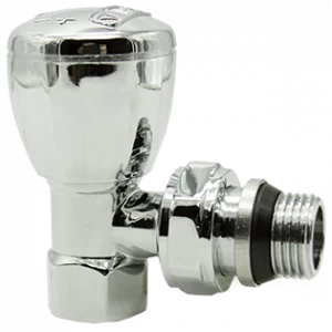 HLV-107007Cr.№.01 Радиаторный вентиль HLV хромированный 107007CR