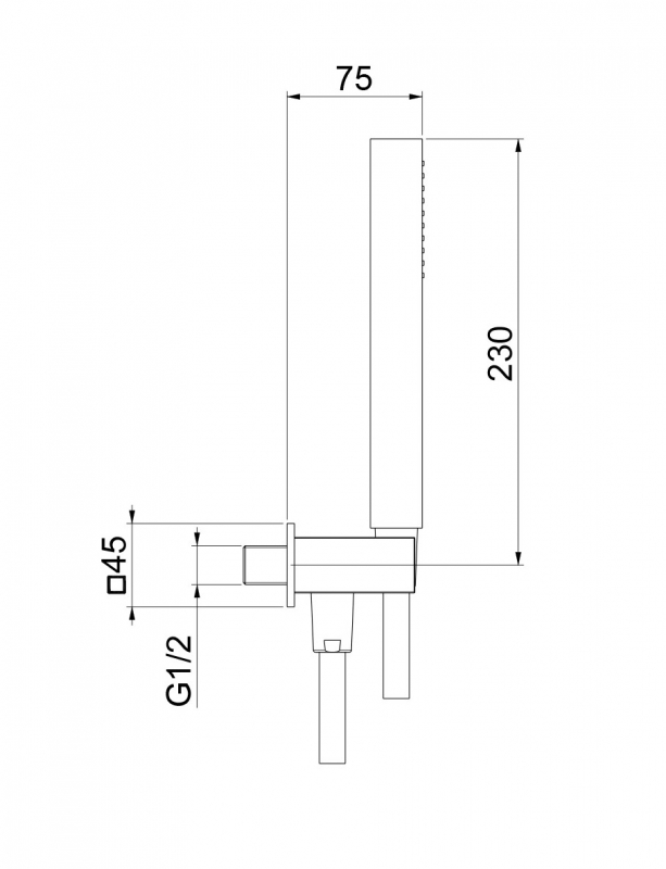 AC1045010 Душевой гарнитур , золото Webert #VALUE!  - Вид №1