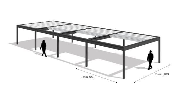 Алюминиевая беседка Pratic Hi Pergolas ARCH-00119664 - Вид №10