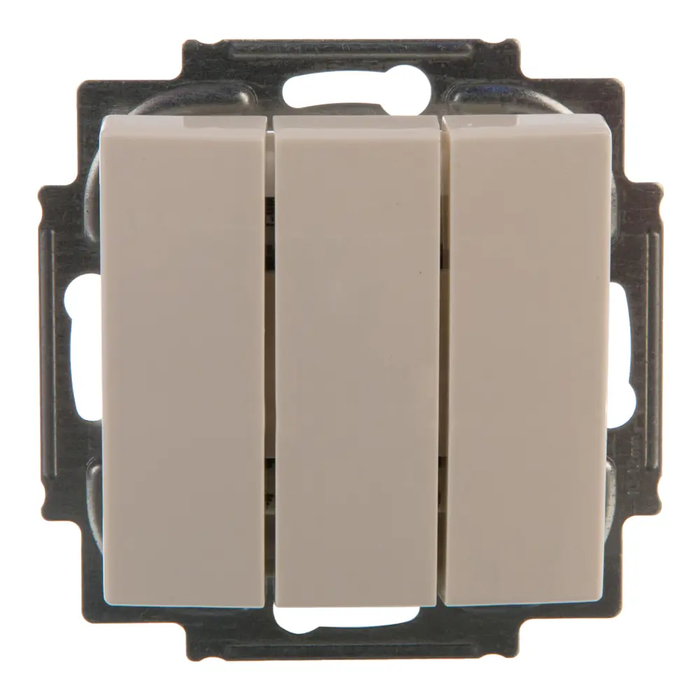 Выключатель встраиваемый ABB Basic 55 3 клавиши, цвет белый Basic55 STLM-2166812