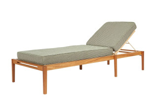 Садовая кровать с откидывающейся спинкой в ироко