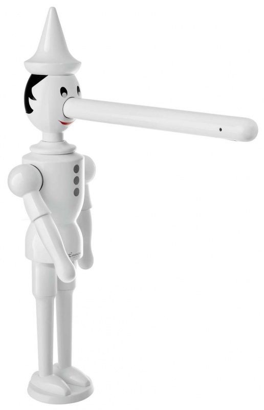 1887BC Смеситель Pinocchio высокий, цвет белый EMMEVI
