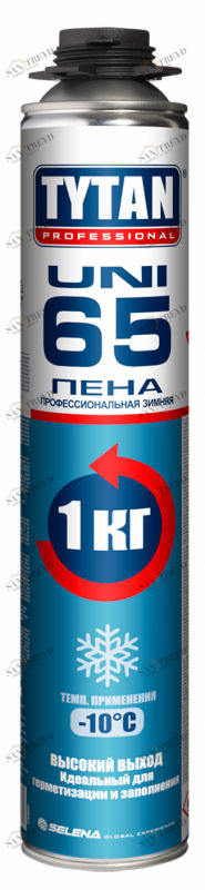 Пена монтажная Tytan Professional 65 UNI зимняя 750мл 5400