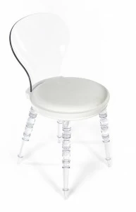 Стул с прозрачными ножками белый Babel BRADEX HOME  00-3973890 Белый;прозрачный