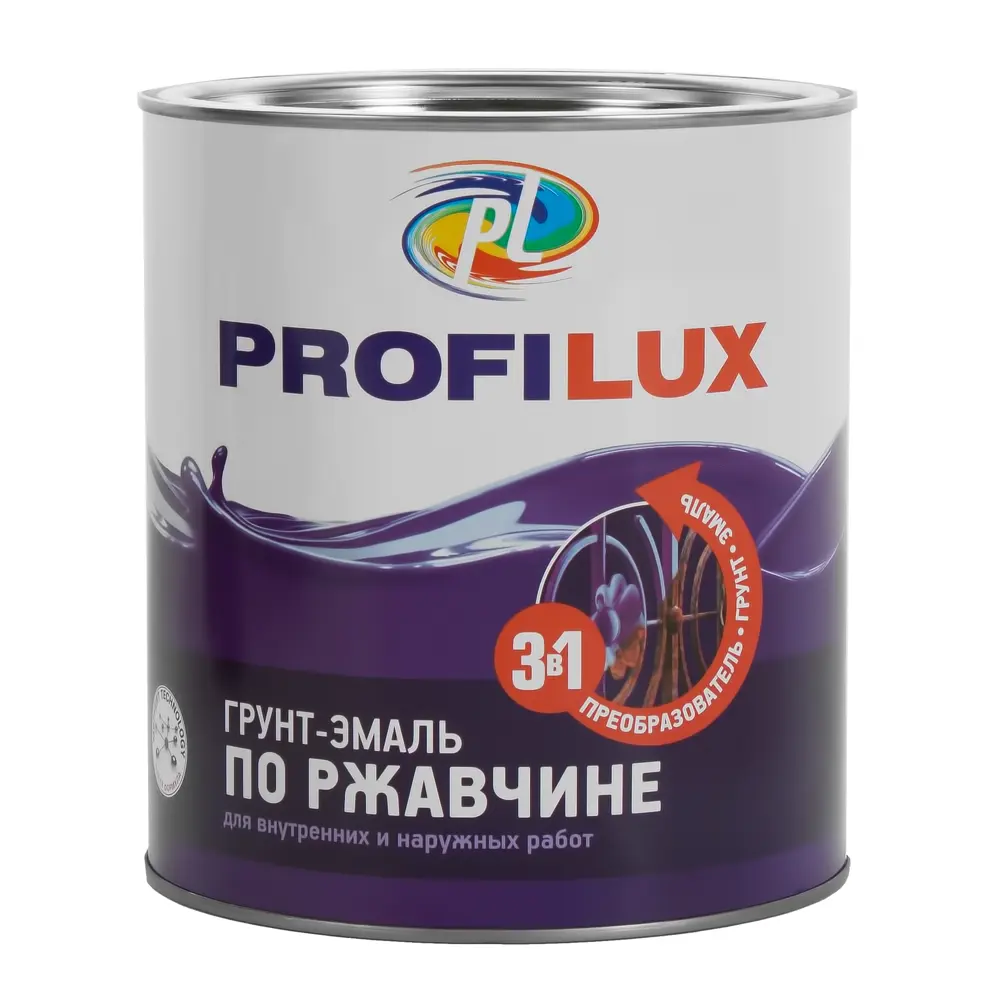 Эмаль по ржавчине 3в1 цвет серый 2.7 кг 11847370 STLM-2098079 PROFILUX 