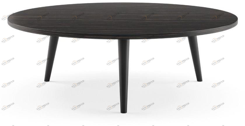 PRADDY Низкий круглый деревянный журнальный столик в современном стиле для гостиной  Ml412 