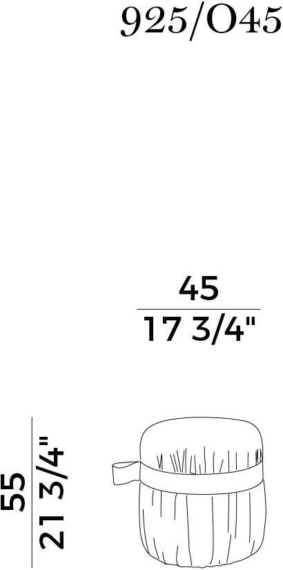 Potocco Мягкий пуф Herm 925/o45 - Вид №8