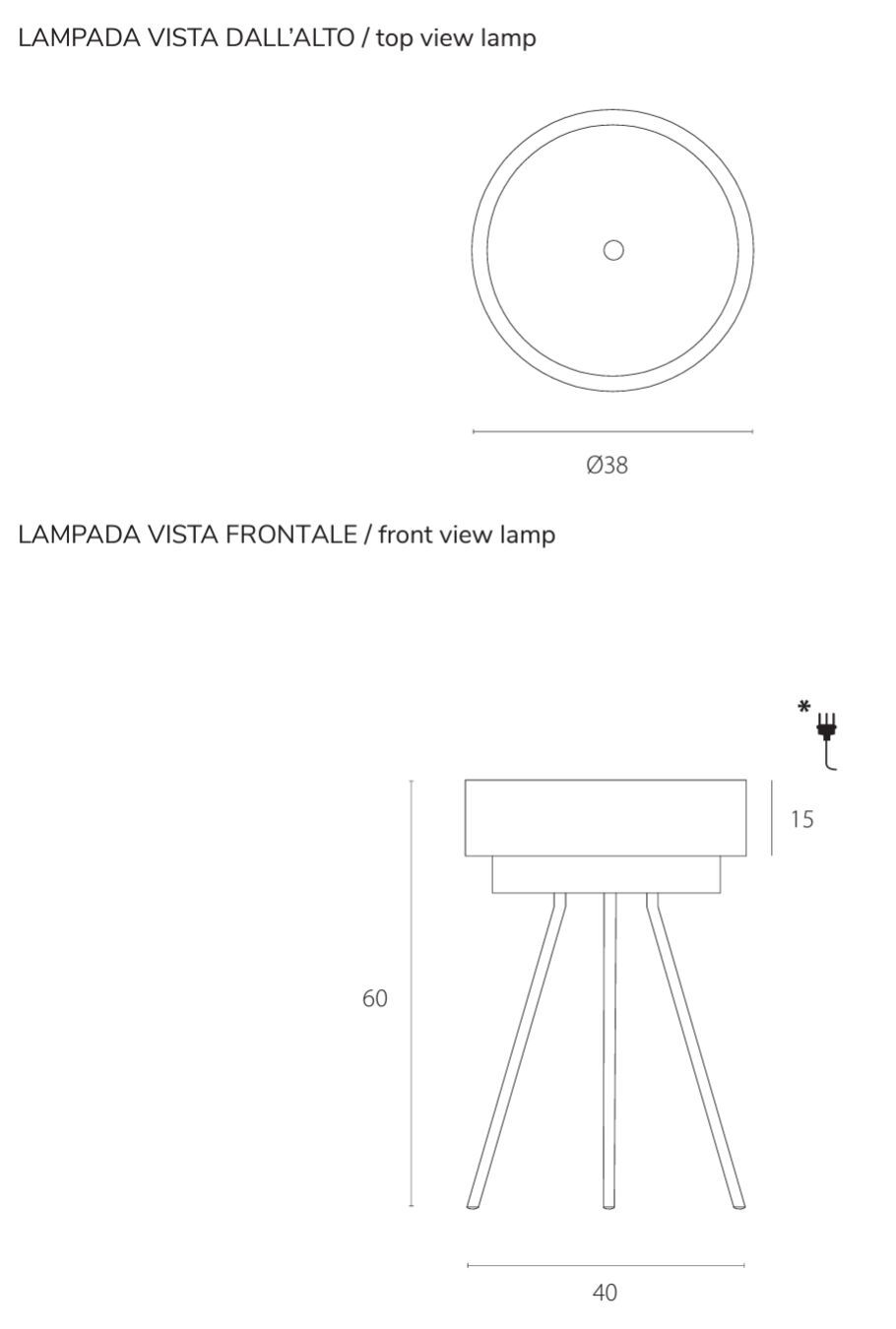 Окрашенная металлическая светодиодная настольная лампа RIFLESSI PLANET T ARCH-00054865 - Вид №4