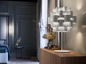 Ткань настольная лампа