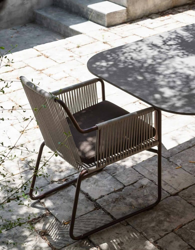 Веревочный стул для сада с подлокотниками RODA Harp ARCH-00102244 - Вид №10