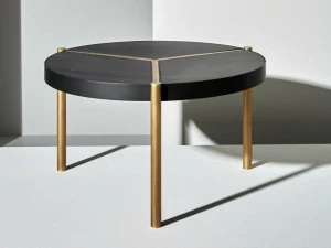 VeniceM Низкий круглый латунный журнальный столик Urban